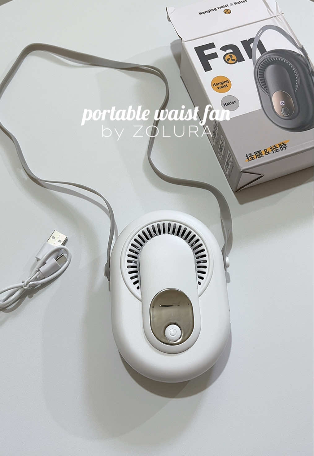 pov: you just found the perfect travel waist fan 🌬️ @zoluraphilippines #zolura #waistfan #portablefan #minifan #neckfan 