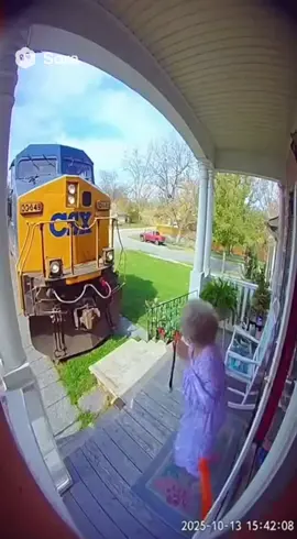 Ai csx train on door step I made this lol 😂 ai BS 