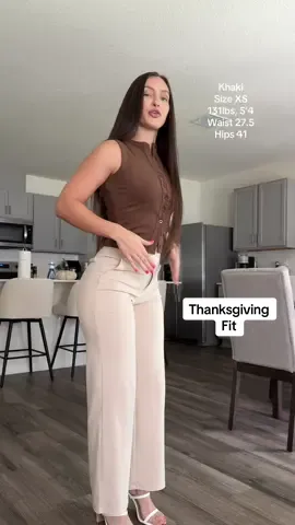 Replying to @sabs1999_ Very cute & classy Thanksgiving outfit 🤩🦃 The bottoms are both workout & dress pants at the same time which is really dope! #g4free #dresspants #thanksgivingoutfit 