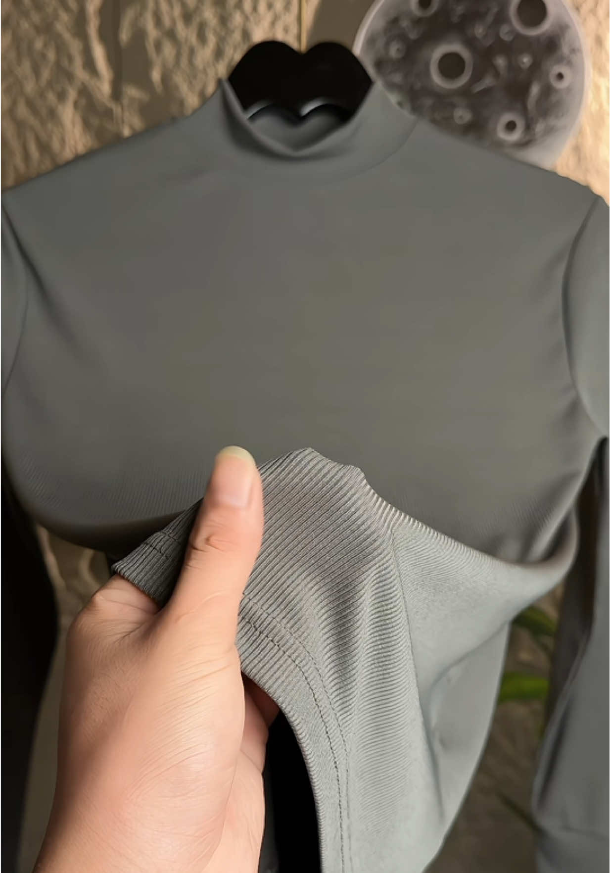 Giữ nhiệt gân tăm thu đông cổ cao 5cm co giãn 4 chiều ấm áp trẻ trung Menswear aogi unhiet#aogiunhiet #aogiunhietnam #aothuntam #thoitrang #outfit 