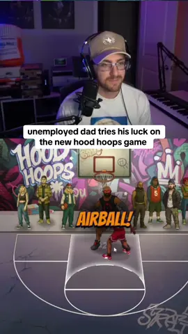 unemployed dad tries his luck on the new hood hoops game #basketball #kickstreaming 