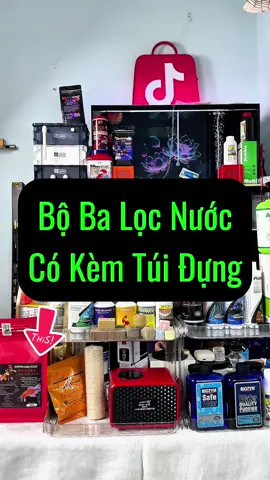 Bộ ba lọc nước, có kèm túi hãng. Chuyên lọc nước, ổn định pH, nhả khoáng để hồ phát triển #docaxin #lochoca #vll #mountain #cacanh 