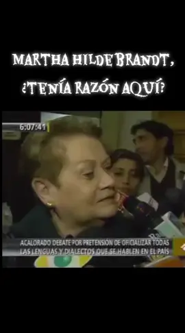 Martha Hildebrandt tenía razón aquí? ... cruce de palabras entre la intelectual y una congresista nacionalista sobre un proyecto de ley a favor de la conservación de las lenguas originarias #fyp #humorperuano #comedia #viraltiktok #congresodelperu 
