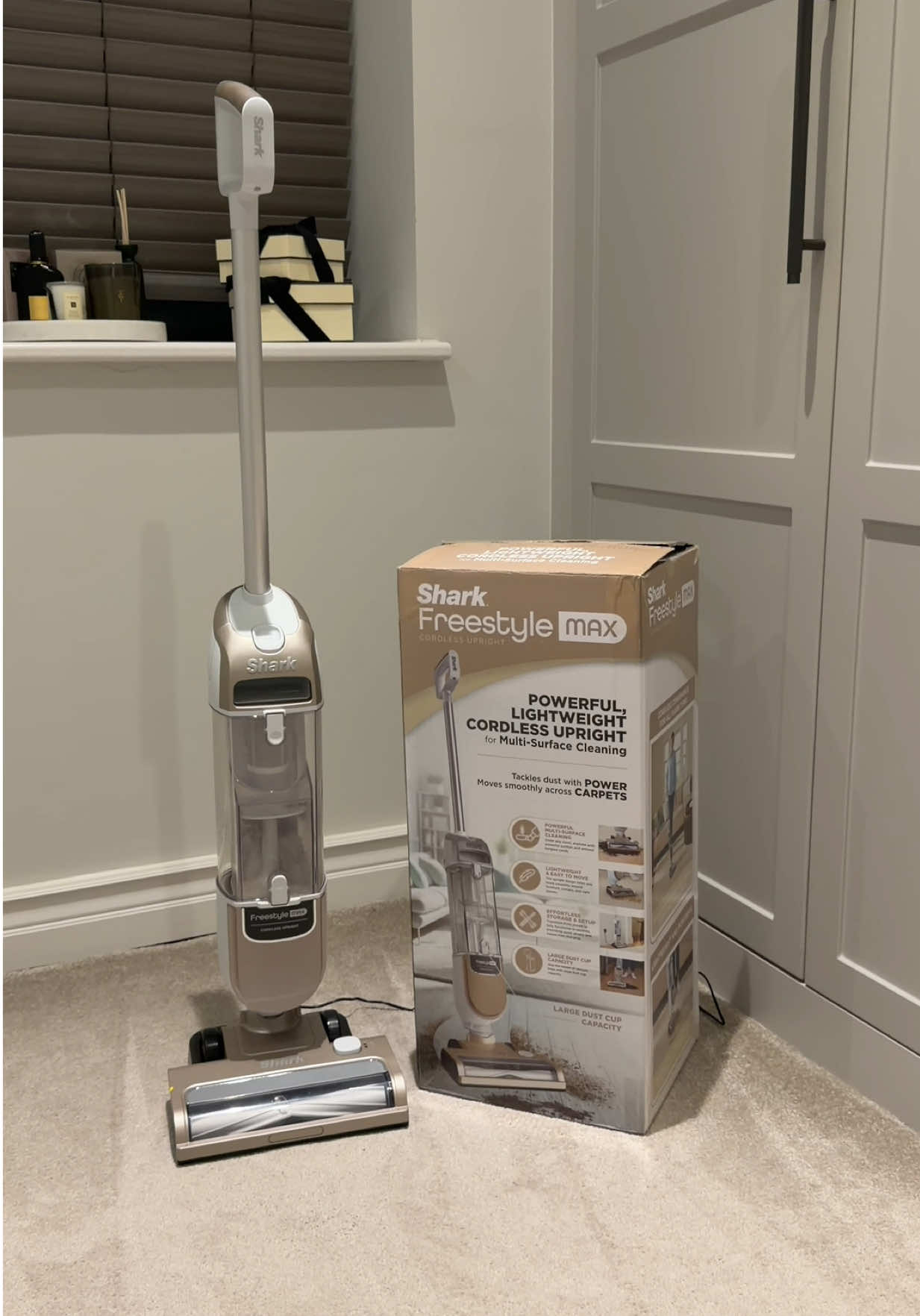 Meet the new @Shark Home UK Freestyle Pro Cordless Vacuum! 🤩👏🏽 #sharkhome #cordlessvacuum #vacuum #CleanTok #vacuumcleaner 