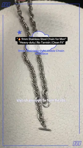 Luxury look, no luxury price. This 9mm stainless steel men’s chain is trending on TikTok Shop — don’t miss the Black Friday & Cyber Monday deals 👇 Tag a friend who’d rock this! #MensJewelry #StainlessSteelChain #MensNecklace #TikTokShopBlackFriday #TikTokShopCyberMonday 