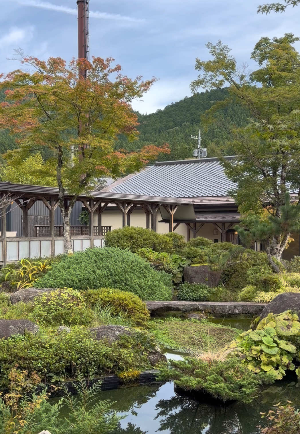 Just under  two hours from Tokyo, Okunoin Hotel Tokugawa sits quietly among gardens that change with the seasons. A peaceful blend of tradition and comfort. (奥の院ほてるとく川)  Nikko, Japan 🇯🇵   #OkunoinHotelTokugawa #NikkoJapan #RyokanStay #JapanTravel #TraditionalJapan  