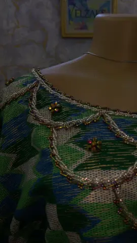 Half boubou with straight skirt X beading #elzaks_stitches #boubou #halfboubouwithstraightskirt #ummeeytarh005 #beading 