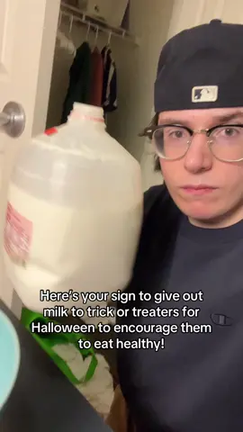 Who else is giving out milk for Halloween trick or treaters