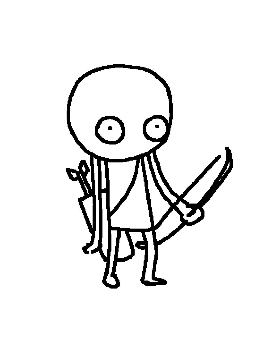 infinite arrows - blessing or curse? #bow #arrow #durp #anishare #flipnote