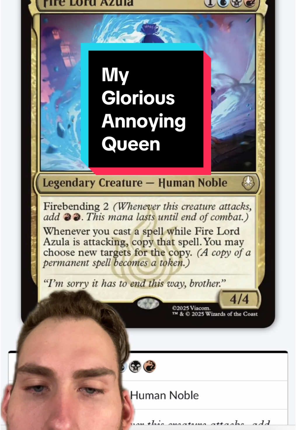 Fire Lord Azula is my new religion #mtg #magicthegathering #mtgtiktok #mtgfam 