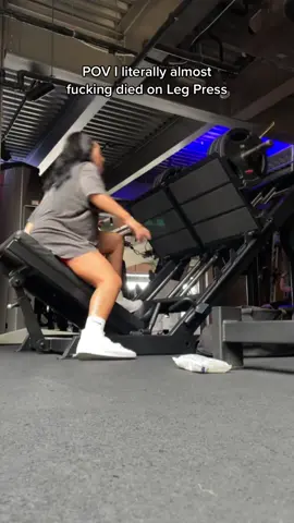POV: almost died on the leg press 😭💀Form > ego every time 🔗 12-Week Program in bio. #legpress #gymfail #funnyfitness #fyp #viralvideo 