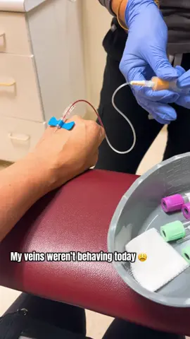 Today I had my weekly blood draw to check my cyclosporine trough, cbc, comprehensive metabolic panel, magnesium, & phosphorus. They had to take blood from my hand today because they tried both arms and my veins were like NOPE. 👎 got my results back and everything was good except my  RBC, Hemoglobin, Hematocrit, and Magnesium were low. I’m sure when I see my transplant hepatologist tomorrow she will go over that. And my Basophil is always high for some reason but she doesn’t seem worried 🤷🏻‍♀️ #blood #phlebotomist #transplant #cirrhosis #liver 
