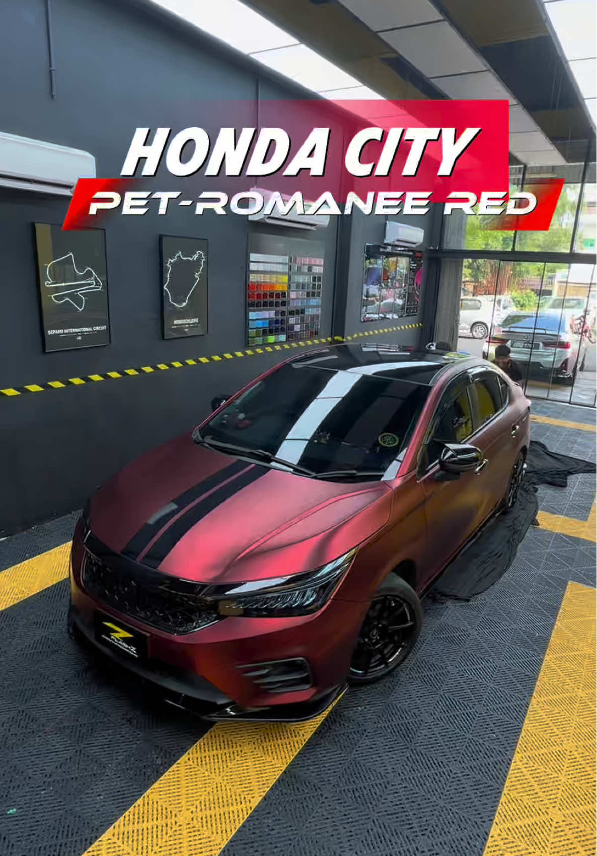 🚗 Honda City | PET Series Wrap – Romanee Red ❤️‍🔥 ⚡ Flash Z AutoWrap & Car Accessories Sdn Bhd 🕒 Business Hours: 9:30am - 7:00pm (everyday) Except on public holidays 【Equine Seri Kembangan】 📍25, Jalan 1A/2, Taman, Persiaran Lestari Perdana, Pusat Bandar Putra Permai, 43300 Seri Kembangan, Selangor 【Kuchai Lama】 📍20, Jalan Indrahana 1, Taman Indrahana, 58100 Kuala Lumpur, Wilayah Persekutuan Kuala Lumpur 📞 WhatsApp us now: 📱 Office: 010-2689918  #HondaCity #RomaneeRed #PETSeriesWrap #FlashZAutoWrap #FlashZMalaysia                    