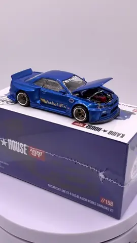 Brand New Kaido House Nissan Skyline R34 GT-R in bayside blue. It’s stock now! #foryoupage 