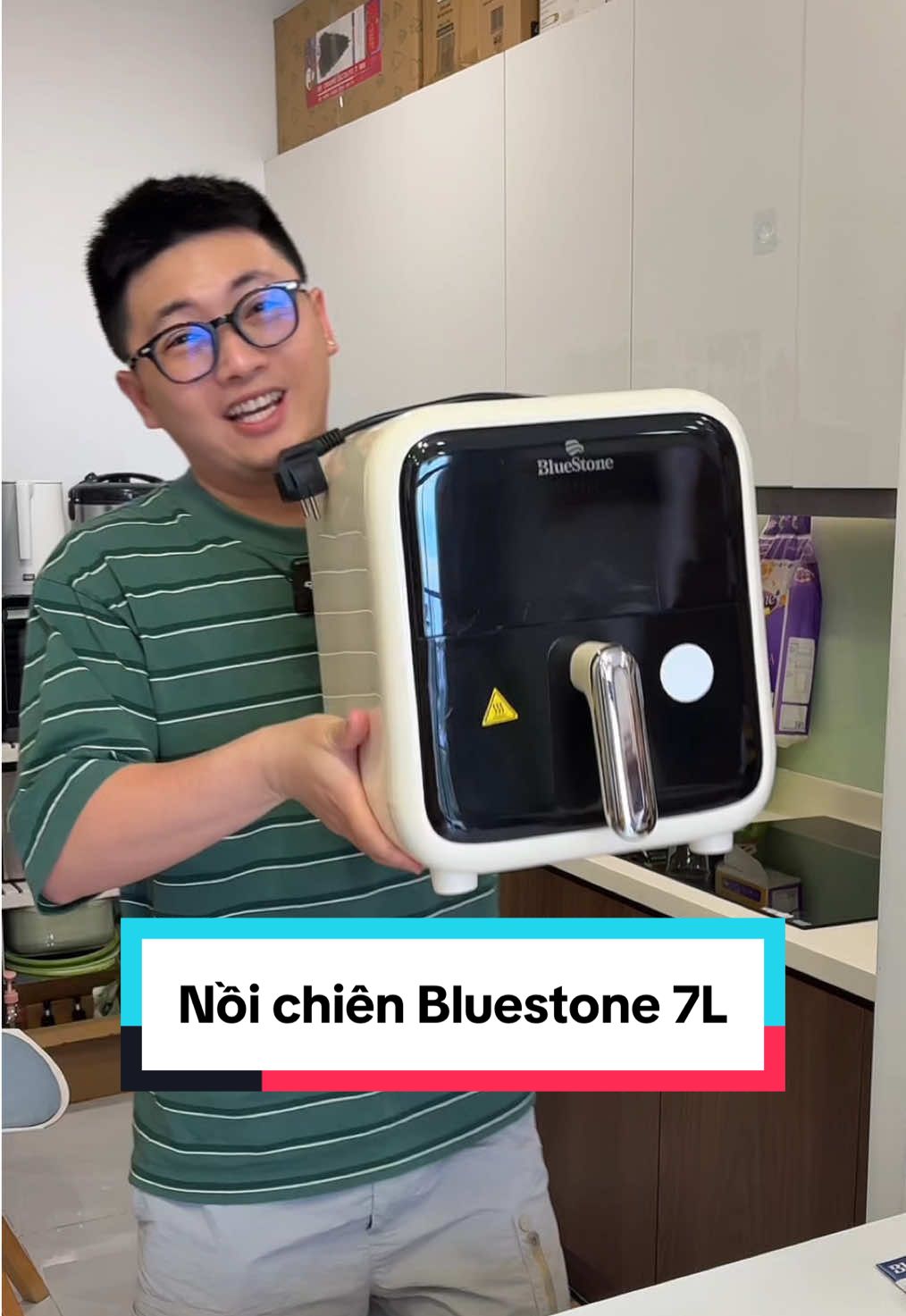Nồi chiên không dầu Bluestone 7L chiên nướng được gà nguyên con đã lắm #noichienkhongdau #noichien #noichienkhongdaubluestone #bluestone 