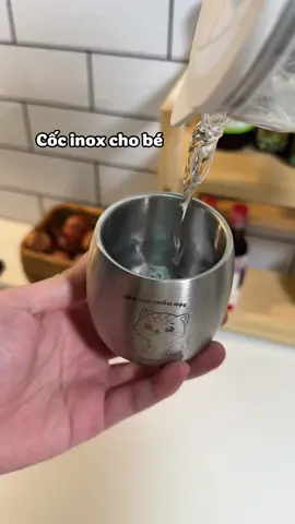 Cốc inox cho bé giờ ngta làm xinh lắm các mom ạ#cocuongnuoc#cocuongnuocchobe#quynhmedau #chamcon#mevabe  