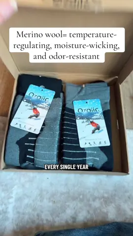 If you can afford it, merino wool is the best fabric for keeping you warm and dry in the winter. This price is amazing for 30% merino wool, ALWAYS READ THE FABRIC MAKEUP! Sometimes they’ll say merino wool but then there’s literally 4%—not these! #wool #winter #warmsocks #giftsforhim #tiktokshopblackfriday 