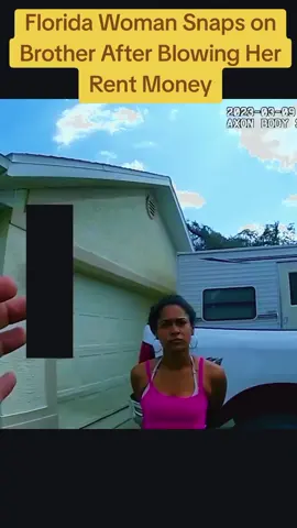 Florida Woman Snaps on Brother After Blowing Her Rent Money part2. #growmyaccount #bodycam #cops #copsoftiktok #foryoupage 