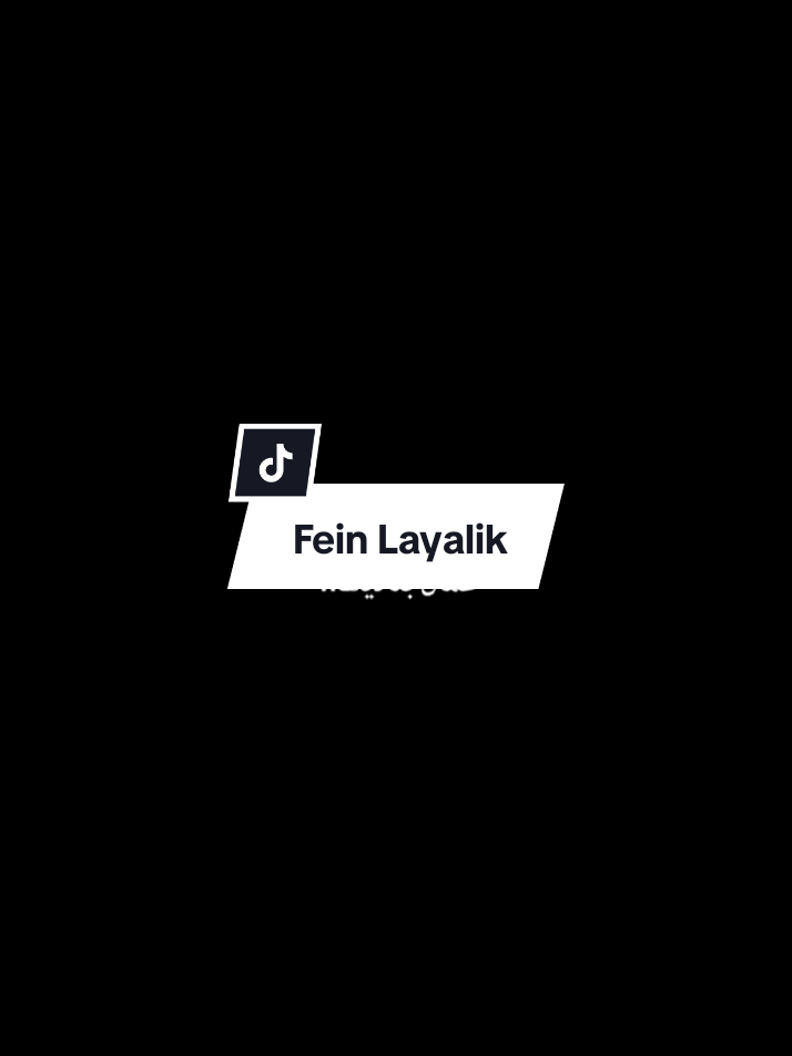 Fein Layalik - Fadel Chaker #fyp #feinlayalik#arabic #overlay 