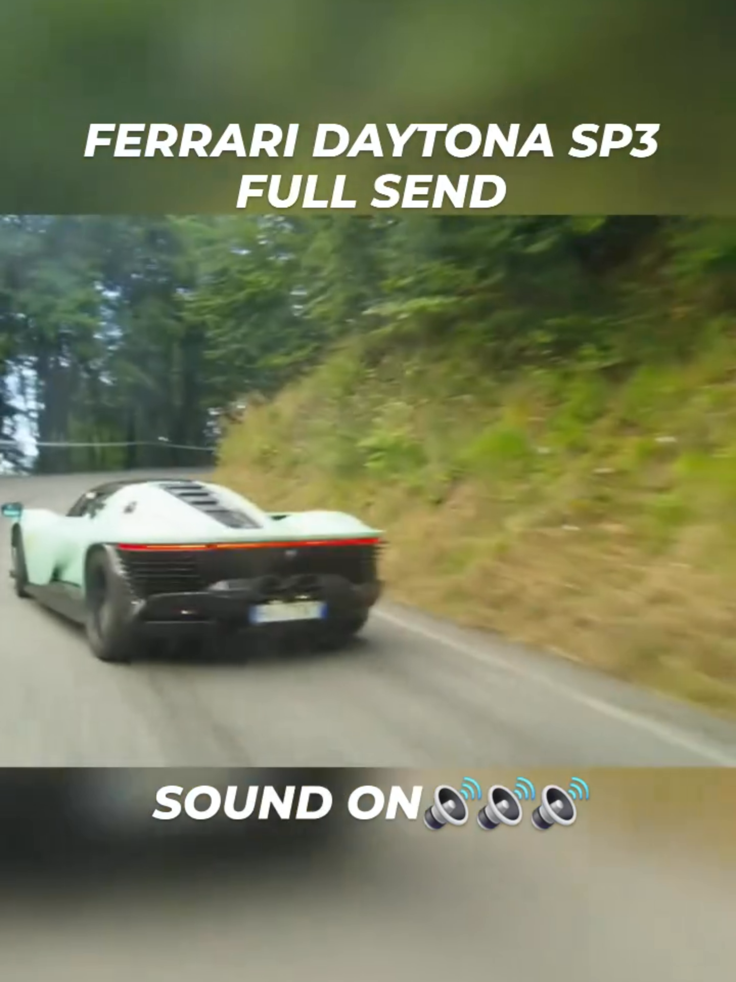 More of THAT Ferrari Daytona SP3 going MAD on a hillclimb road course event in Italy 🔥 /@powerslidelover @/tutto.bene.hillclimb #ROSSOautomobili #Ferrari #DaytonaSP3 #Supercar #Italy #Luxury #FYP