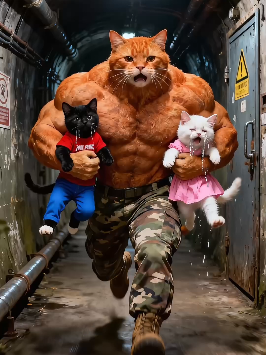 القط مياو يواجه أخطر عصابة قطط لإنقاذ الأطفال المخطوفين.. لن تصدق اللي حصل! 😱🔥 #orangecat #aicat #cat #catstory #viral 