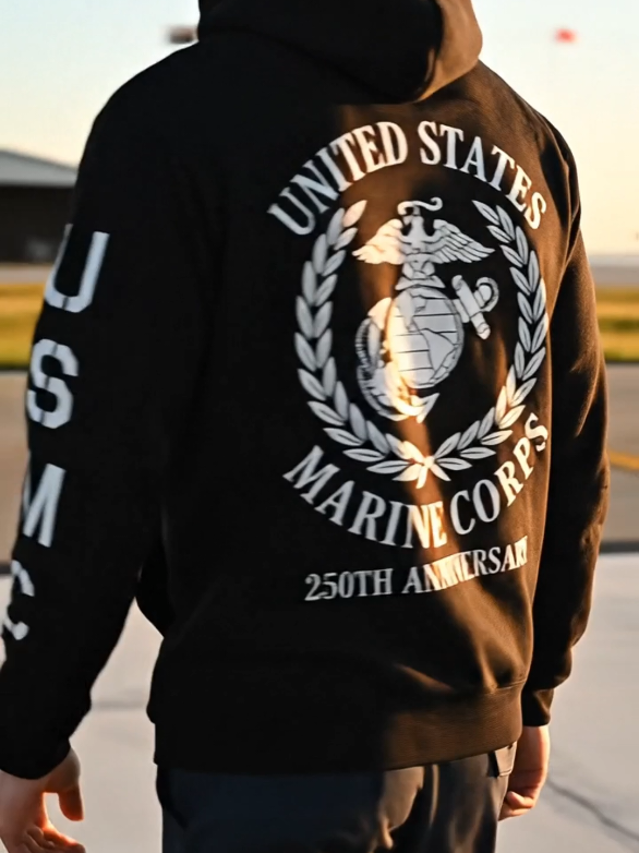 250 years of pride. One hoodie. Semper Fi.🇺🇸🔥#marinecorps #marines #usmc #simperfi #250thanniversary 