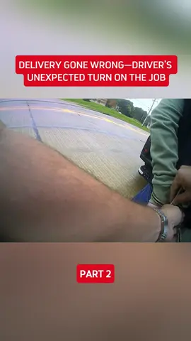 Delivery Gone Wrong—Driver’s Unexpected Turn on the Job#cops #police #bodycam #copsoftiktok 
