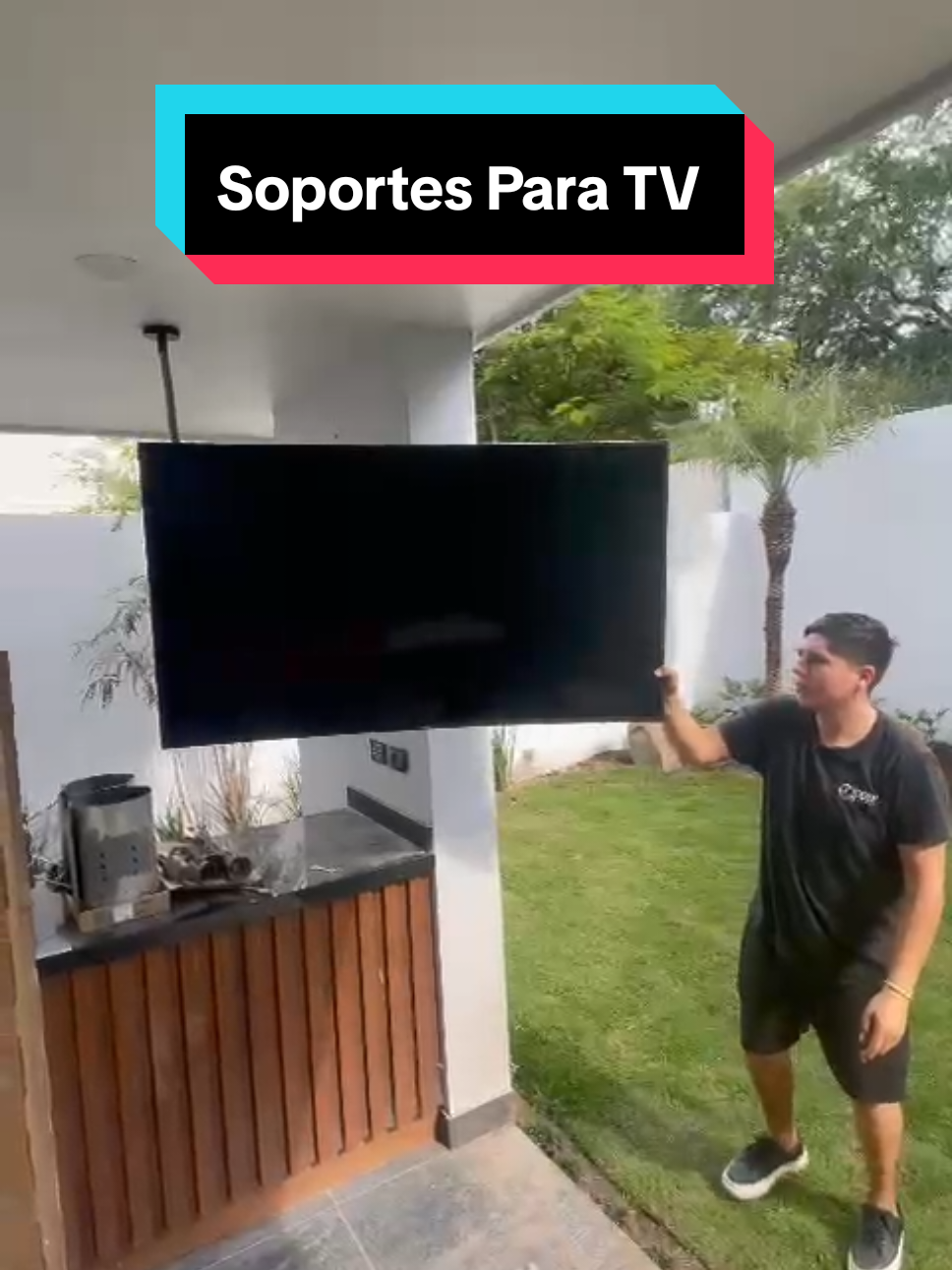 Asi de facil es mover la TV. #tv#fyp#viral 