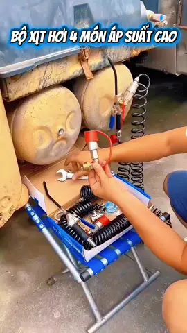 Bộ xịt hơi 4 món áp suất cao vệ sinh lọc gió cabin