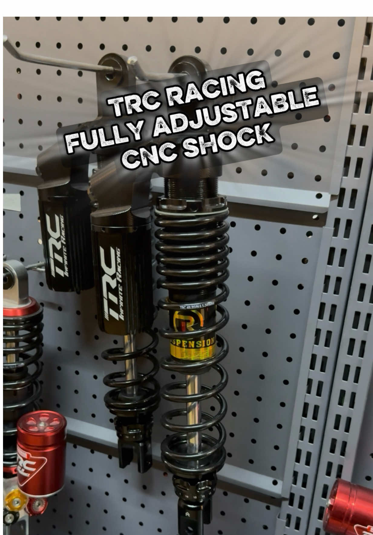 Trc cnc shock, fully adjustable, 395mm for adv160 #trcshock #trcracingph #adv160  #adv160modifikasi  #motorcycleaccessories 