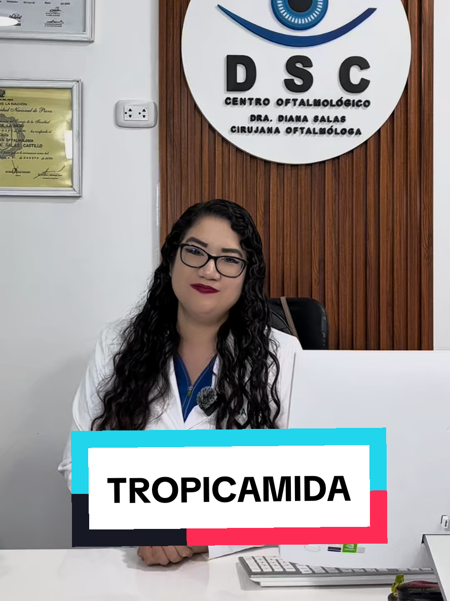 Tropicamida: la gota que dilata tu pupila para evaluar a fondo el interior de tu ojo. 👁️✨ Úsala solo bajo indicación médica. #oftalmologia #tropicamica #glaucoma