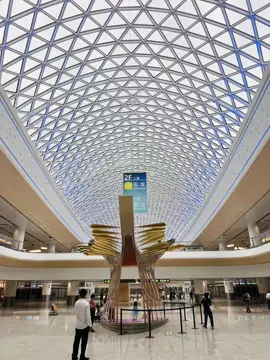 #tiktok Guangzhou BaiYun International Airport T3 terminal,the perfect integration of modern architecture and art design! #aluminumceiling #ceilingdesign #woodgrainceiling #airportceiling #architecture #Guangzhou 