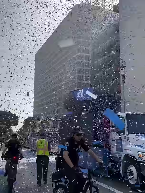 Dodgers Fans Flood LA Streets to Celebrate World Series Win