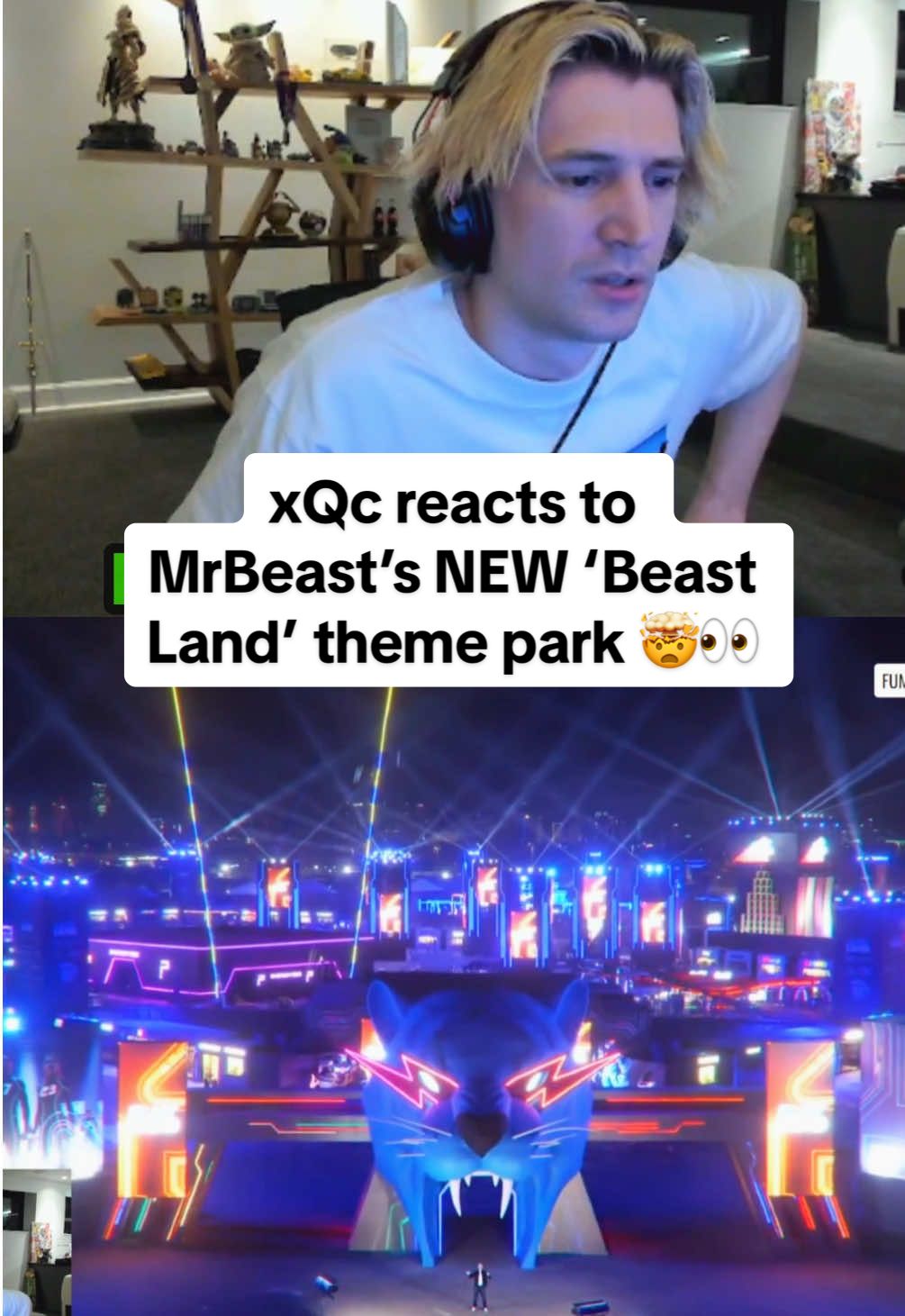 Mr Beast came out with a theme park 🤯 #xqc #mrbeast #themepark #saudiarabia #fyp 