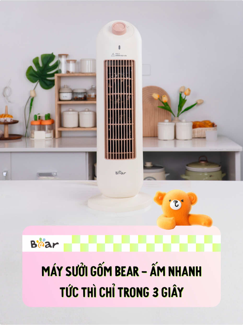 Máy sưởi Bear - trợ thủ cho team sợ lạnh dịp đông về 🐻❄️ 🔸Tỏa nhiệt nhanh - ấm chỉ từ 3s  🔸Có chế độ quay giúp nhiệt tỏa đều khắp phòng  🔸Sưởi gốm, nói không với đốt cháy oxy - k lo khô da  👉🏻14-15/11 Bear sale giữa tháng, note ngay lịch, hốt ngay deal bạn nha #AnTamVuiSam #OnlineFriday2025 #HangVietVuonMinh #TuHaoHangViet #maysuoi 