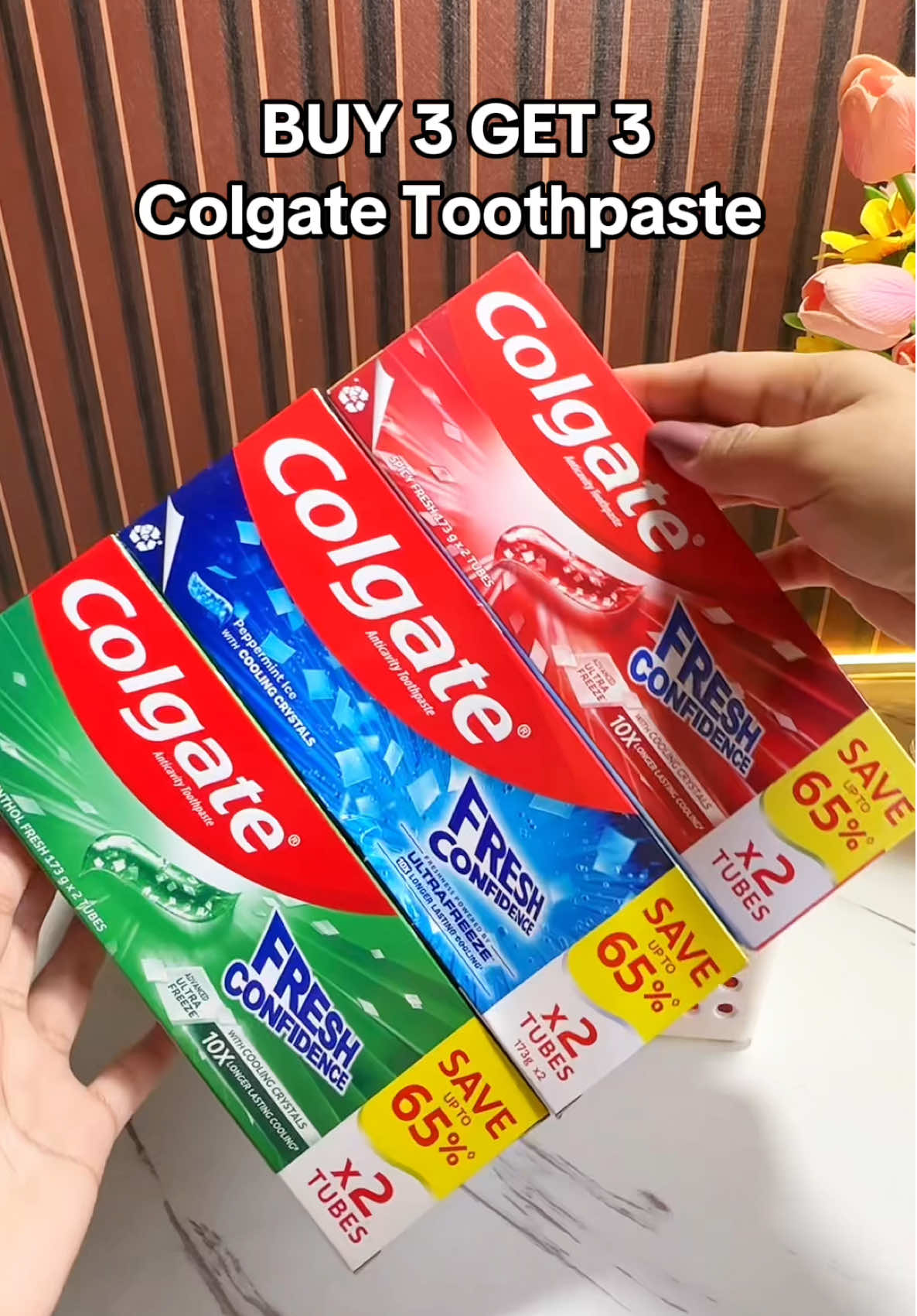 6pcs Colgate fresh confidence assorted toothpaste pack of 6pcs #colgate #toothpaste #colgatetoothpaste #colgatefreshconfidence #buy3get3colgatetoothpaste 