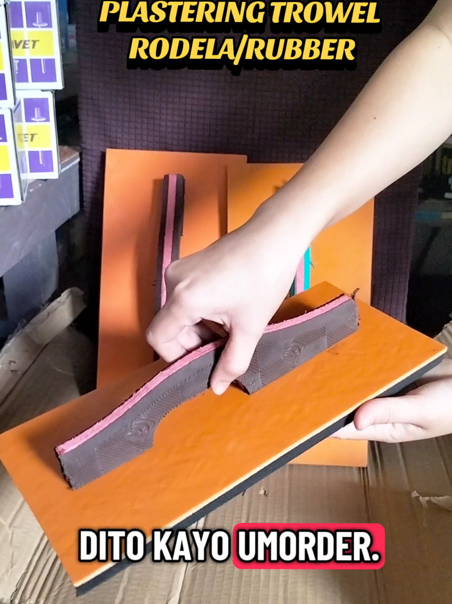 PLASTERING TROWEL RODELA RUBBER Subrang mura lang pala nito click yellow basket for order byeee #freeshipping #buynow #ordernow #fypage 