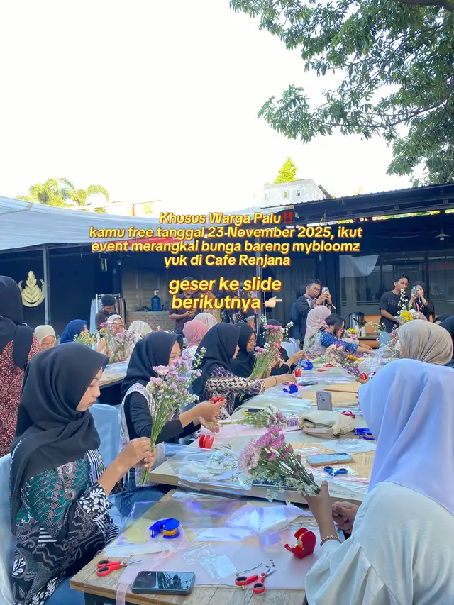 jangan lupa ajak teman dan pasanganmu yaa!!! #weekendactivities #flowerworkshop #freshflowers 