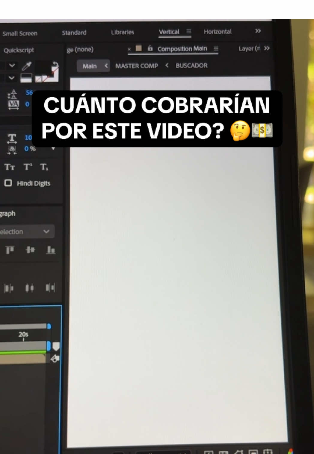 Cuánto cobrarías por este video?  #aftereffects #adobe #motiongraphics #editor #motiondesign 