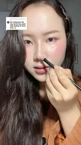 Trả lời @em bé xíu xiu Cọ vẽ khối mũi quá đỉnh #review #taokhoi #viral #makeup #comakeup 