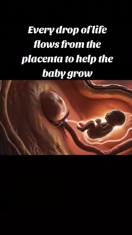 Every drop of life flows from the placenta to help the baby Grow #mother #Lifestyle #anatomy #health #baby 