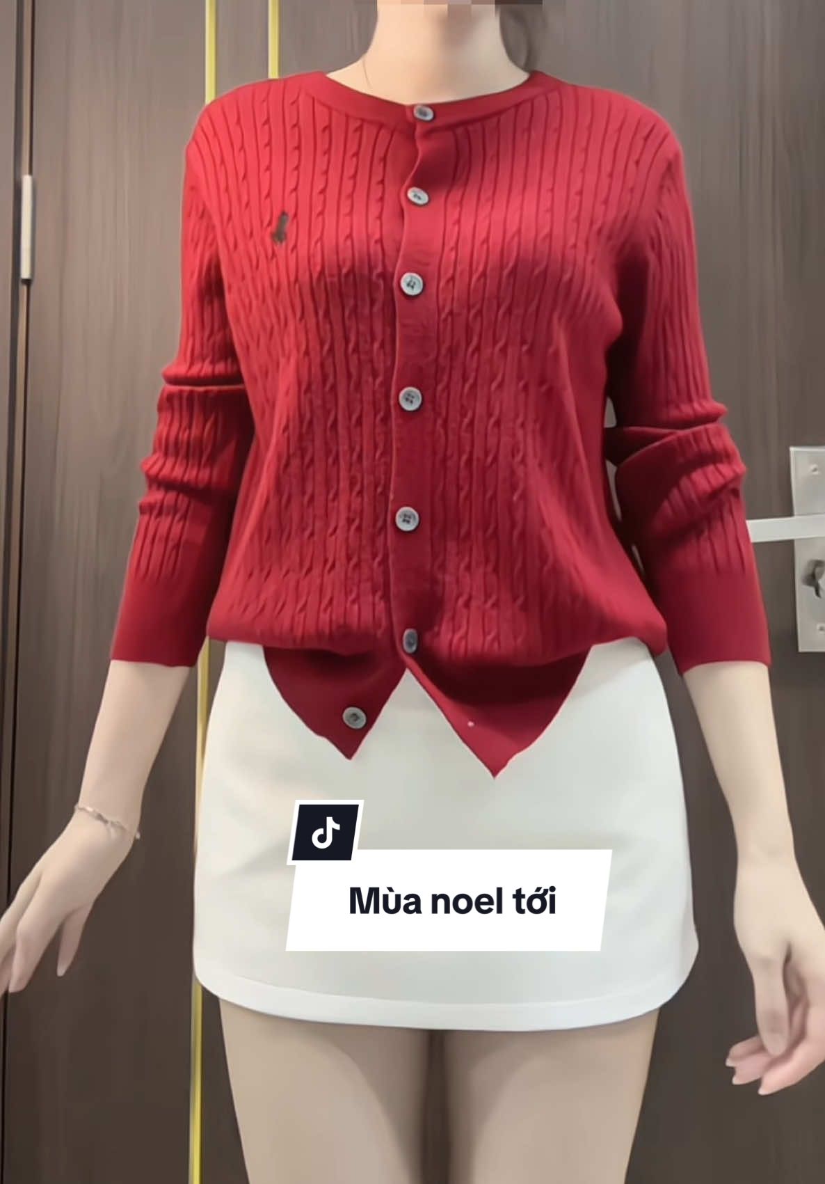 Áo cardigan len vặn thừng thêu ngựa 🌹#xuhuong #nganthanthien #phoidoxinh #aocardigan #aolen 