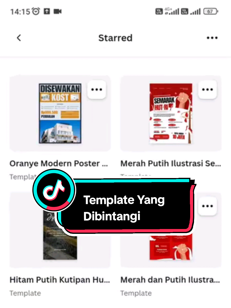 Membalas @nii_liaaa  Tutorial cara melihat template yang kita bintangi, semoga membantu 😊 #produkdigital  #canva  #tutorial 