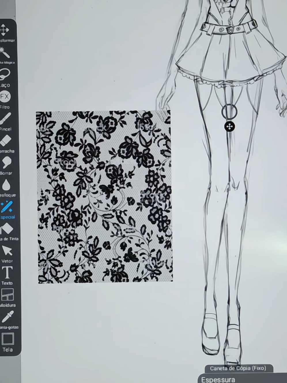 dica ibis paint. #fashion #sketchbook #croquis #foryou #ibispaint 
