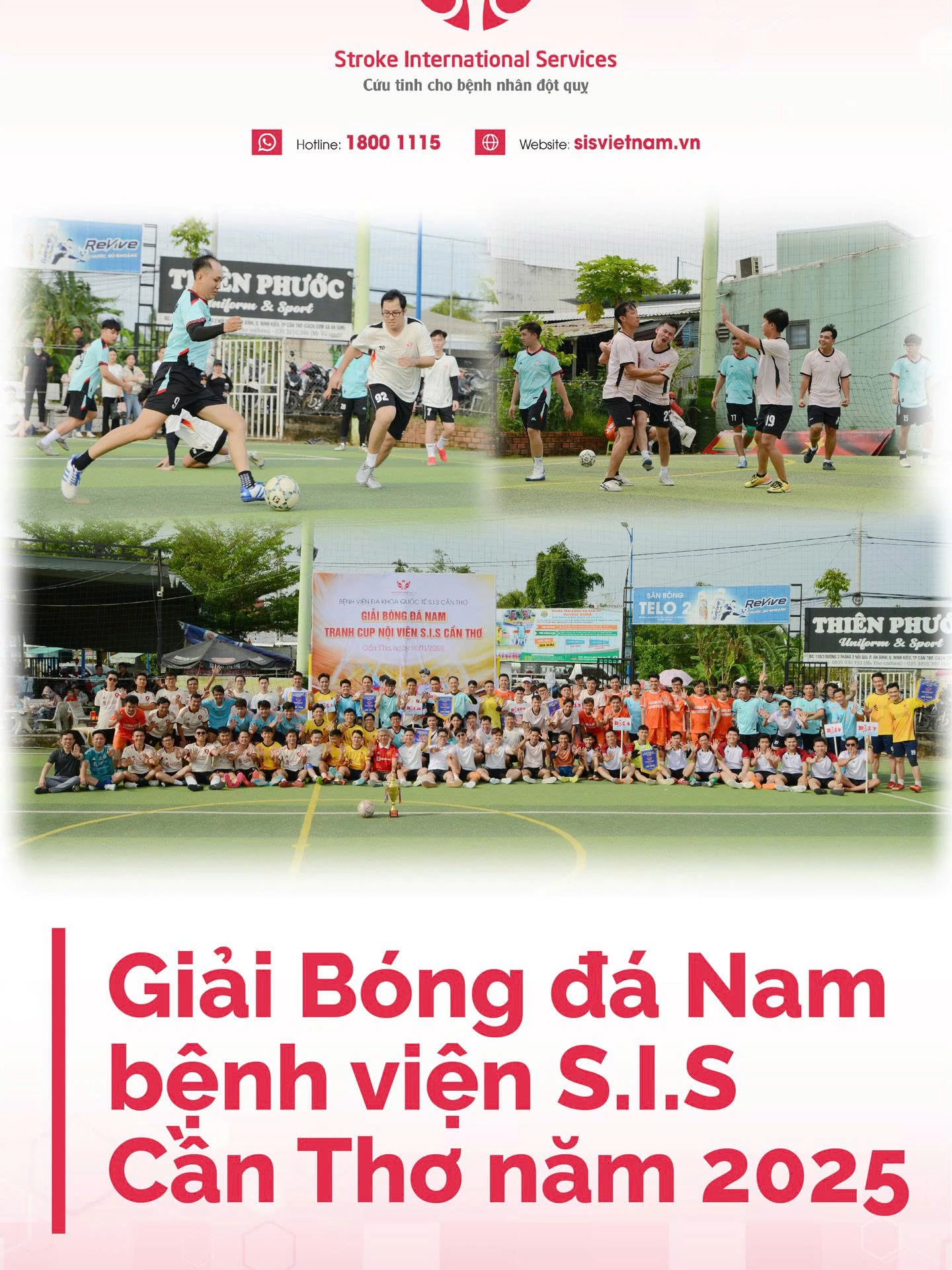Giải bóng đá Nam Bệnh viện S.I.S Cần Thơ Năm 2025 #SISVietnam #SISCanTho #sisvisuckhoecongdong #learontiktok #tiktokmentor #suckhoe #songkhoe247 #zalovideo #ctphoton #dotquy #timmach #nhoimaucotim #daithaoduong #tamsoatdotquy #xuongkhop #phongchongdotquy #mcv #taimuihong #zalo #icu  #thethao #bongda