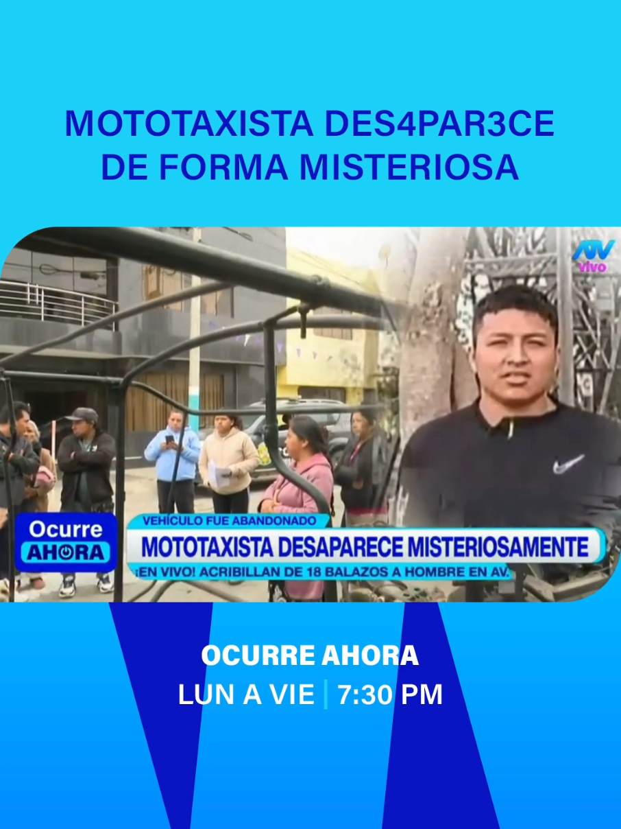 ➡️ La desaparición de Jesús Jhonny Ynga Panduro, de 22 años, mantiene en alerta a familiares y vecinos de Chilca (Cañete) luego de que su mototaxi fuera hallado desmantelado en un descampado de la zona La Chutana #ATV #atvnoticias #mototaxista #misterio #caso 