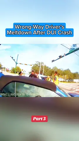 Wrong-Way Driver’s Meltdown After DUI Crash. Part 3 #cops #bodycam #policeofficer #crime #truecrime 