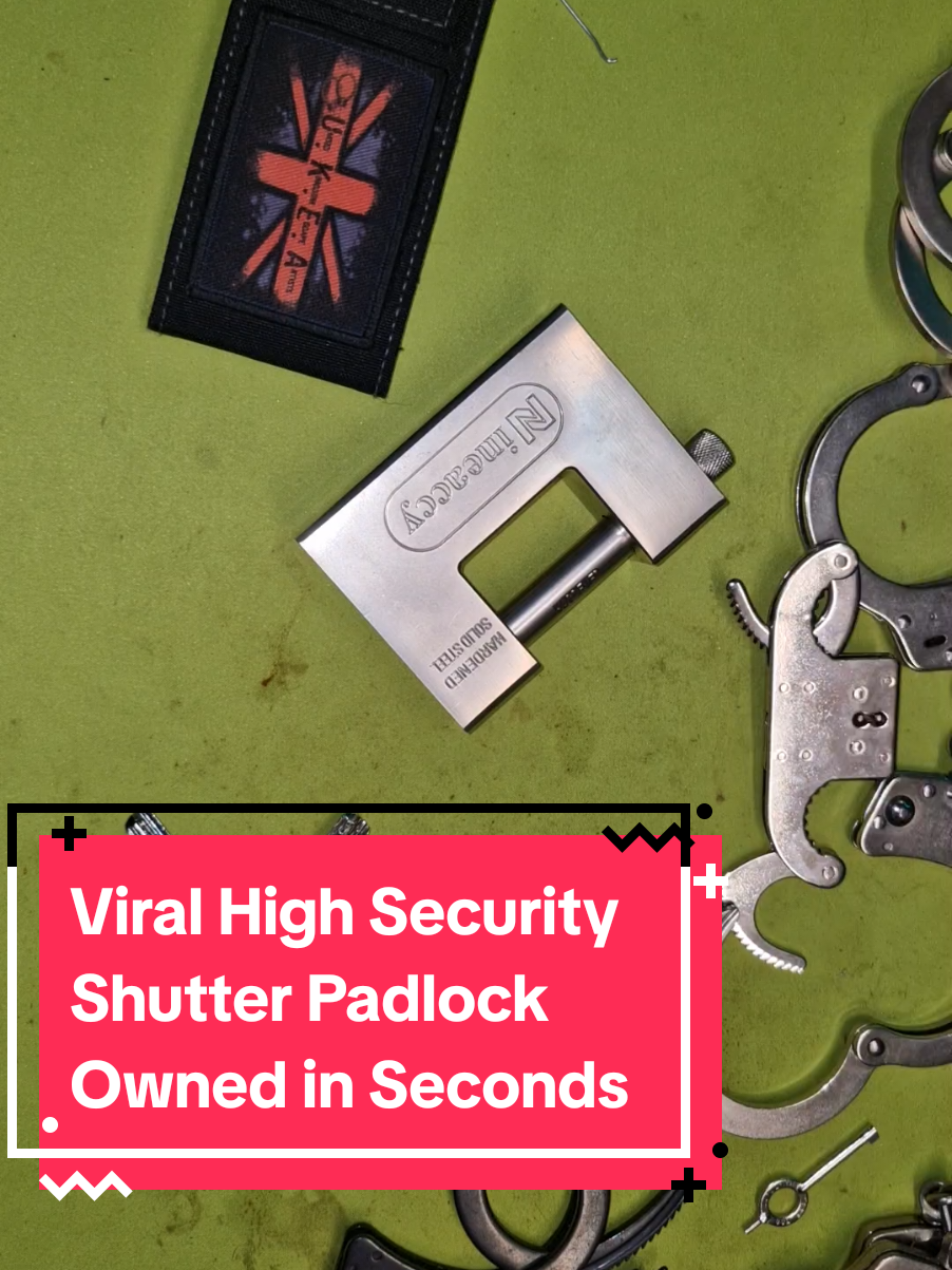 Viral High Security Padlock Defeated in seconds #tiktokshopfail #padlock #lockpicking #locksport #tooeasy 