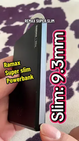 Remax Super Slim Powerbank Magnetic 15w charging 20w wite fast charge light weight #createtowin #powerbank #remax #slimpowerbank #lightweight 