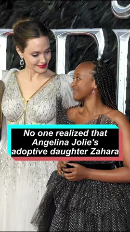 No one realized that Angelina Jolie's adoptive daughter Zahara. #angelinajolie #bradpitt #celebrity #usa 